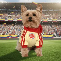 GENERICO - NUEVO PRODUCTO Buzo hoodie para perro Federación Colombiana - Talla XS - Ropa para Mascotas