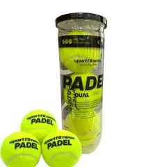 SPORTFITNESS - Set X3 Pelotas Para Pádel Uso Recreativo Y Pro