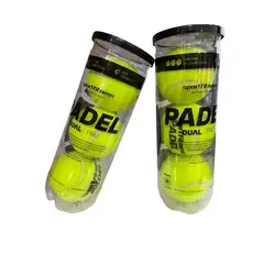 SPORTFITNESS - Set De Pelotas X2 Tarro De Pelotas Padel 3 Unds Competencia