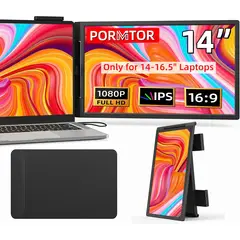 GENERICO - Extensor de pantalla para laptop, monitor portátil FHD IPS 1080P 14HDMITipo-C