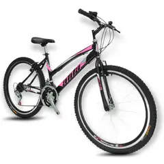 ATILA - Bicicleta para Montaña Rin 26 para Mujer / Negro- Rosa