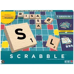 MATTEL - Juego de Mesa Scrabble Madera