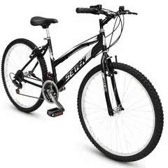 SEVEN - Bicicleta para Montaña Rin 26 para Mujer / Negro-Blanco