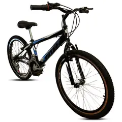 ATILA - Bicicleta para Montaña Rin 24 para Niño / Negro-Azul