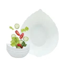 HOME ELEMENTS - Set Ensaladeras Vitrocerámica Blanca