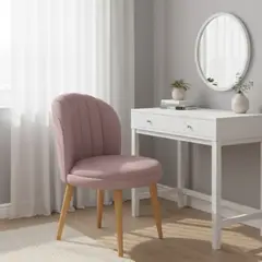 GENERICO - Silla Moderna Velvet para Tocador y Sala