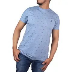 LEC LEE - Camiseta Cuello Redondo Regular Fit Azul Claro AzulXL