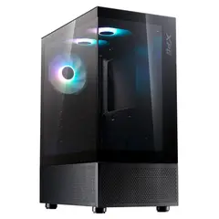 XPG - Gabinete PC Gamer Invader X Mini ATX RGB 5 Fans ARGB, Compatible con ATX, Micro-ATX, ITX, USB-C