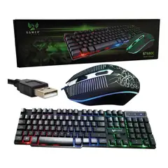 GAMER TECH - Combo teclado y mouse GT680C