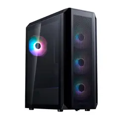 XPG - Gabinete PC Gamer Valor Air Plus ATX RGB 4 Fans ARGB Compatible con ATX, Micro-ATX, ITX