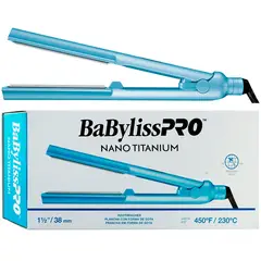 BABYLISS - Plancha Para Cabello BabylissPro Nano Titanium Ultra Delgada Maximo Brillo Capilar Profesional
