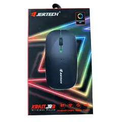 JERTECH - Mouse Para Computador Recargable Conexión Bluetooth Jr3 Negro
