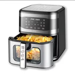 COLME TECHNOLOGY HOME - Freidora Sin Aceite Air Fryer Digital Pantalla Táctil 8l Raf Negro 110v