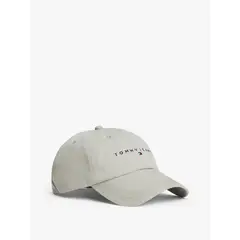 TOMMY HILFIGER - Gorra gris de seis paneles con logo