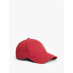 TOMMY HILFIGER - Gorra roja de béisbol con monograma TH