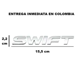 OEM - Emblema swift cromado trasero entrega inmediata