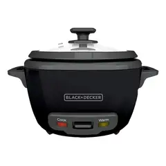 BLACK+DECKER - Olla Arrocera 14tazas Tapa De Vidrio Y Vaporera 60 110v 60hz