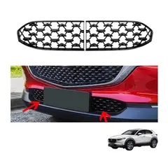 GENERICO - Accesorios mazda cx30 cubierta rejilla bomper delantero x 2pcs