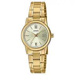 CASIO - Reloj Dama Modelo LTP-V002G-9B3 Diseño Elegante