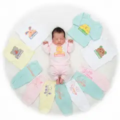 BABY KDS - Semanario 14 piezas bebe niña glotoncitos - 0-3 meses