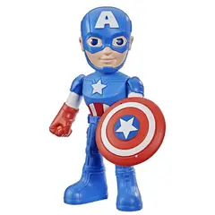 MARVEL - Figura de Acción Capitán América Steve Rogers Spidey and his Amazing Friends