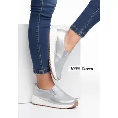 EVEGONZ - Zapatos Cómodos En Cuero Zapato de Mujer Sin Cordones
