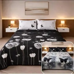 SIRENITAS - Edredón Colcha Española Doble faz Cama Doble Mariposas