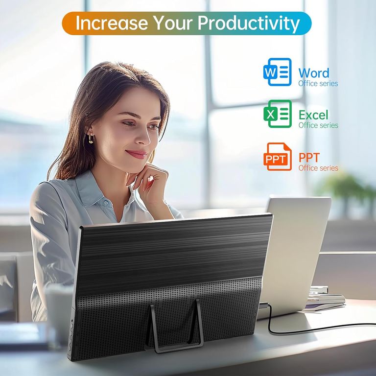 Monitor Portatil WCV 15.6” Full HD IPS 1080P USB-C HDMI