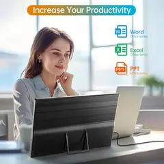 GENERICO - Monitor Portatil WCV 15.6” Full HD IPS 1080P USB-C HDMI