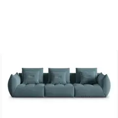 GENERICO - Juego de Sala o Sofá Modular Berlin de 3 Plazas Azul