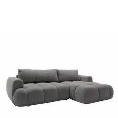 GENERICO - Mueble o sofá Moderno en L esquinero Derecho Gris Oscuro