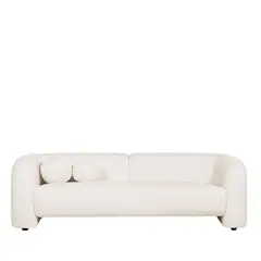 GENERICO - Juego de sala o Sofá Sofá Moderno 5 Plazas en Tela Blanca