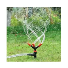 GENERICO - Aspersor Giratorio Ajustable de 3 Boquillas