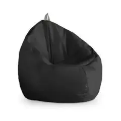 GENERICO - Puff Tipo Pera o Silla Infantil Para Espacios Pequeños Color Negro