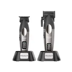 KEMEI - Maquina De Corte y Patillera Original e Inalambrica 8536