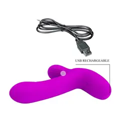 GENERICO - Vibrador Dual Punto G Y Clitoris Control Remoto Juguete Fucsia