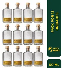 GENERICO - PACK 12 MINIATURAS AGUARDIENTE DESQUITE ARTESANAL 50 ML