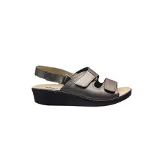 CALZADO ROMULO - Sandalias En Cuero Para Dama Romulo Ajuste Velcro