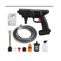 GENERICO - Pistola Hidrolavadora Inalámbrica 21V con Doble Batería para Limpieza de Autos y Hogar