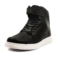VIAR - Tenis Cuero Jordan Negro