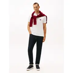 TOMMY HILFIGER - Tenis negro con suela de tacos finos