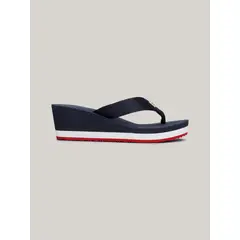 TOMMY HILFIGER - Sandalias azul con logo para playa