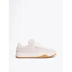 TOMMY HILFIGER - Tenis gris de ante con cordones
