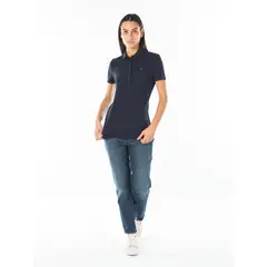 TOMMY HILFIGER - Polo azul oscuro heritage con logo