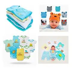 BABY KDS - Set bodies semanario sacos gorros bebe niño glotoncitos