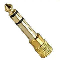 GENERICO - Adaptador Convertidor De Audio Jack 3.5mm A 6.5mm