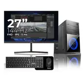 JANUS - Computador De escritorio 3 32000G / SSD 512GB / DDR4 16GB RAM / Monitor 27 Pulgadas 144Hz
