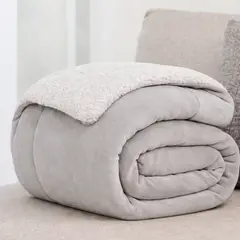 LILE - Cobija Ovejera Gris Perla