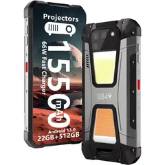 ULEFONE - Celular Armor 30 Pro 5G 512GB 32GB RAM Dual Pantalla Negro