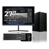 JANUS - Computador de escritorio Ryzen 3 3200G /SSD 256GB /DDR4 8GB /Monitor 27 pulgadas 144Hz